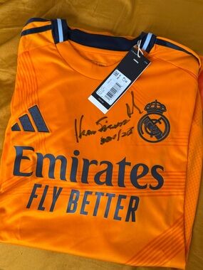 adidas Orange Real Madrid Soccer Jersey